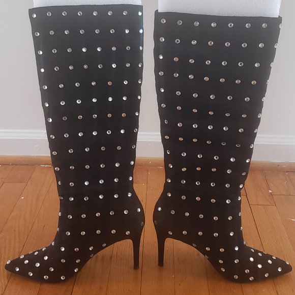 Betsey Johnson Shoes - Blue by Bestsy Johnson (Alina) Studded Boots